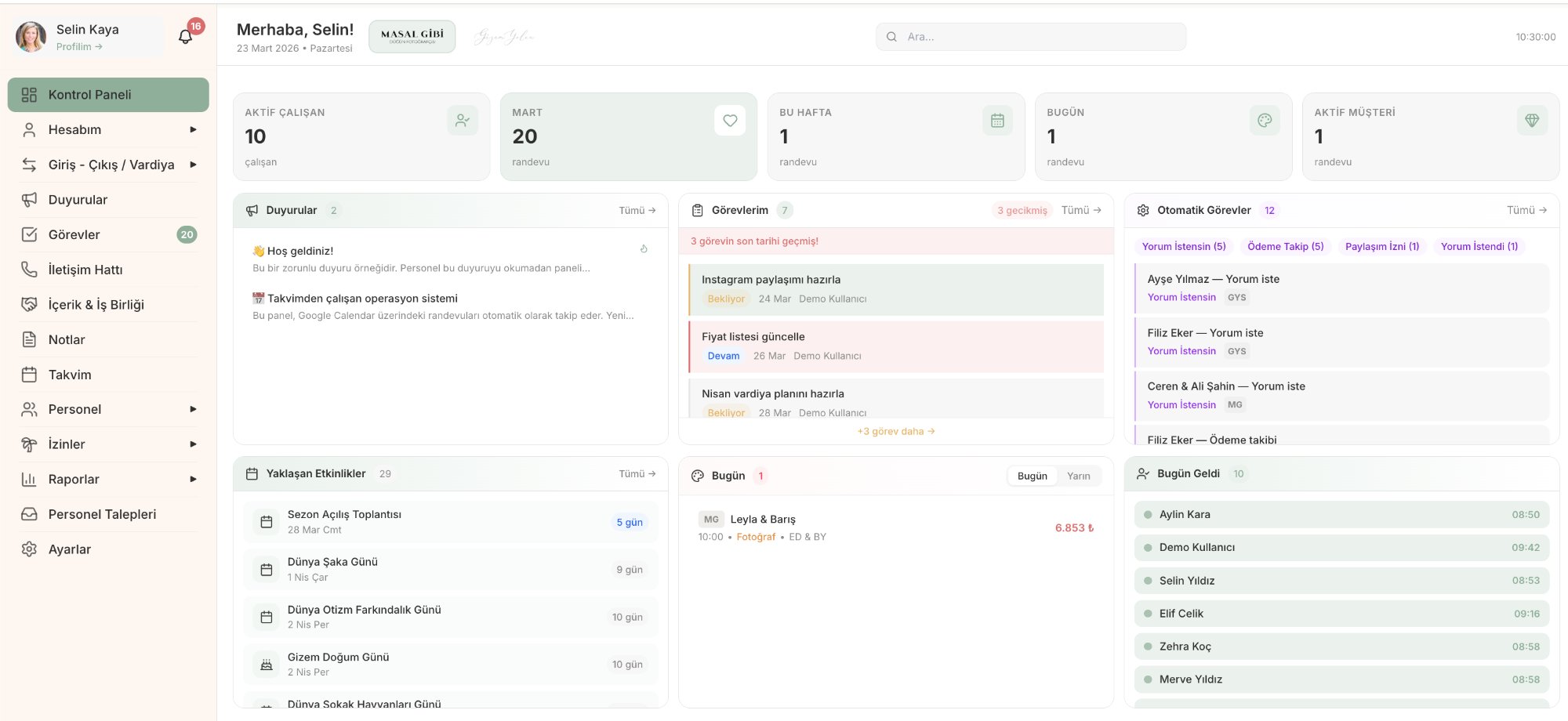 MGT App Kontrol Paneli